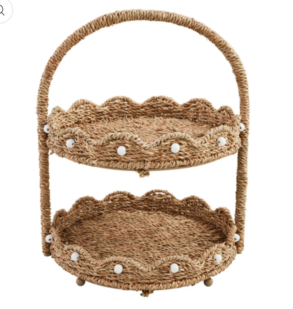 Mud Pie Scalloped/Tiered Stand
