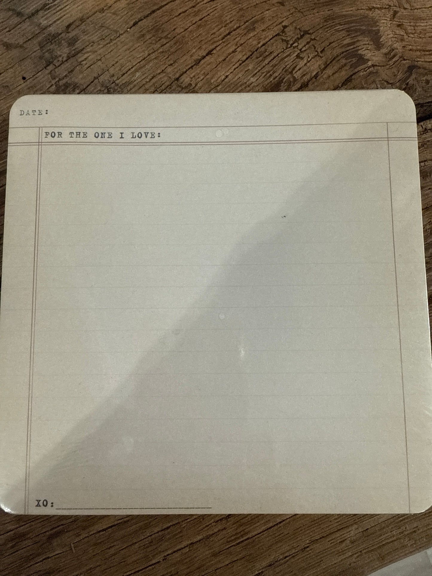 For the one I love paper