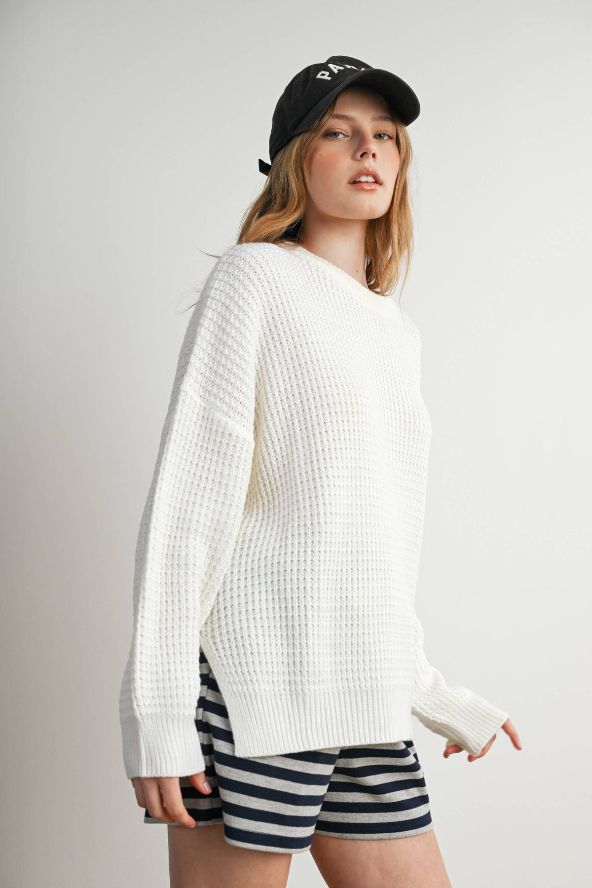 Round-Neck Classic Long Sleeve Top - BMW7782: OLIVE /