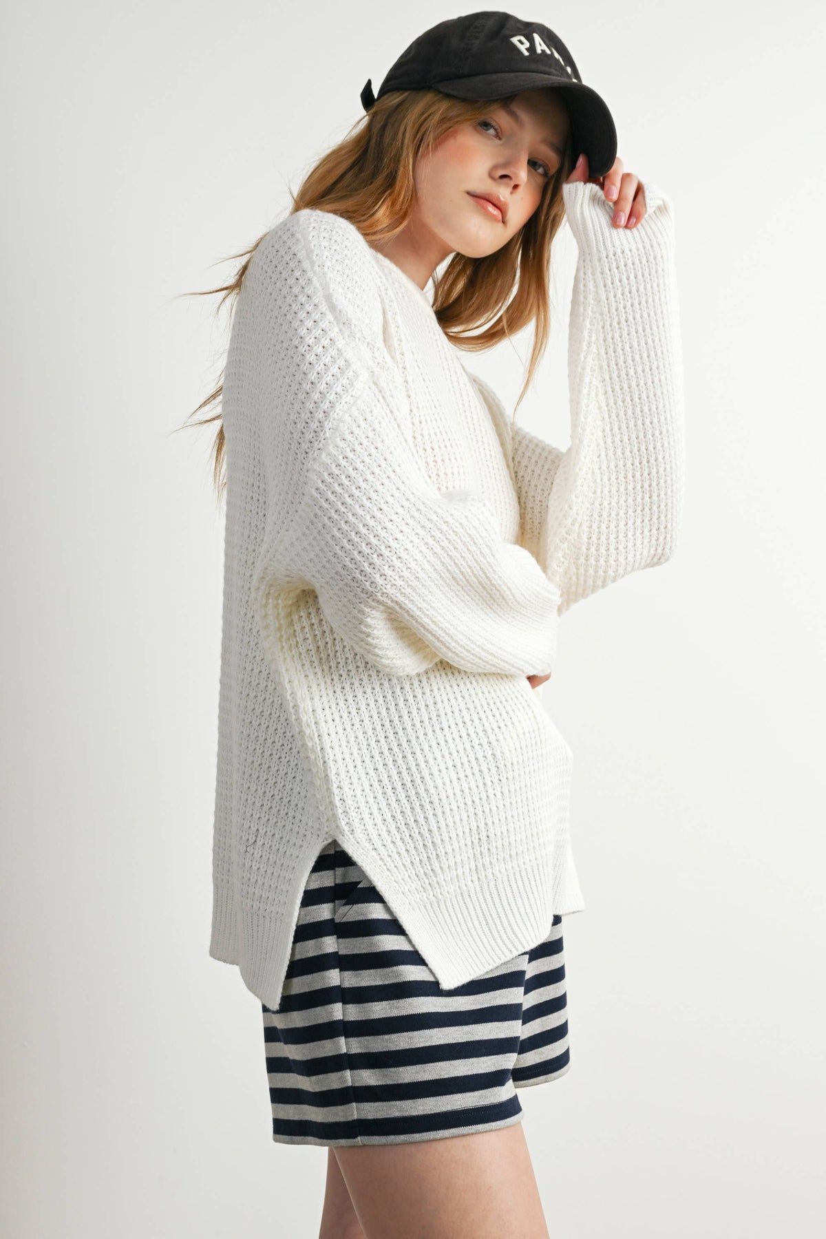 Round-Neck Classic Long Sleeve Top - BMW7782: OLIVE /