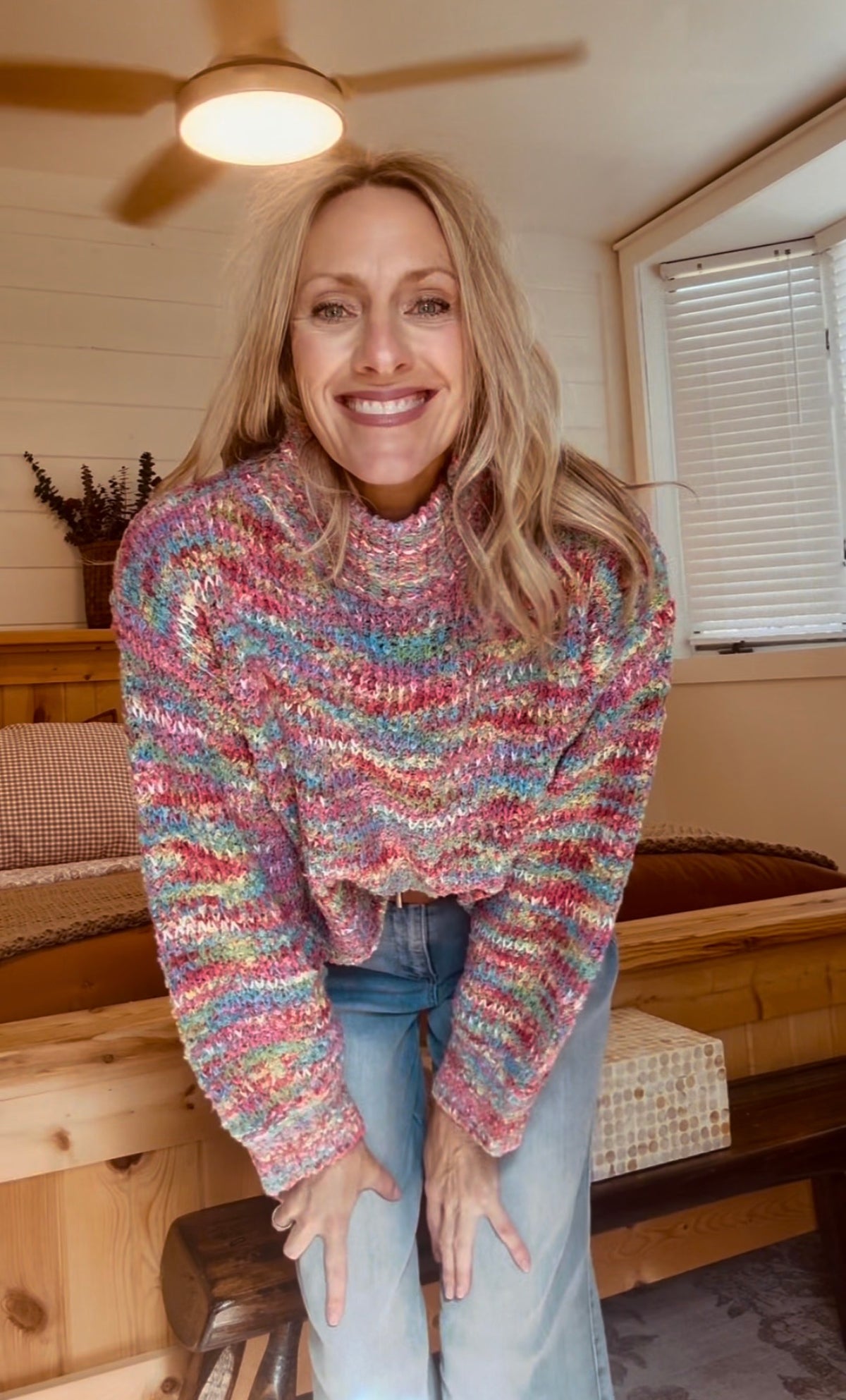 Chunky Marled Turtleneck