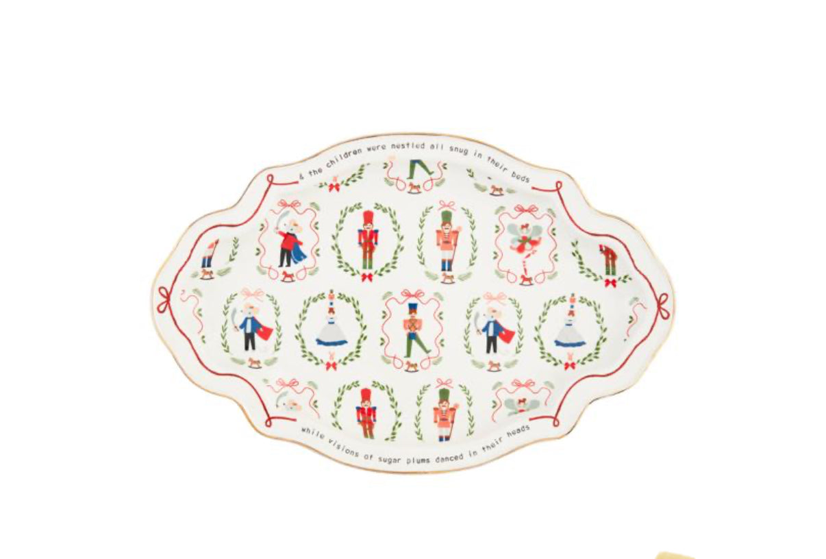 Mud Pie Nutcracker Platter