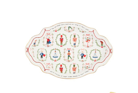 Mud Pie Nutcracker Platter