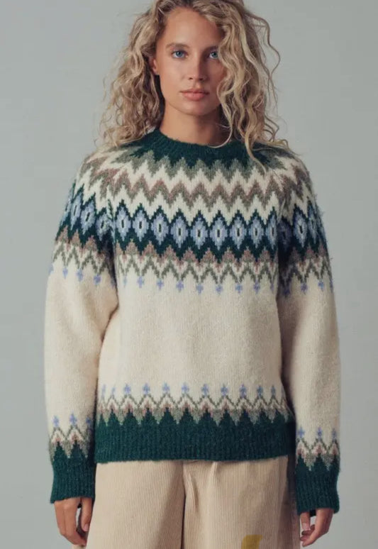 Fair Isle Wool Blend Sweater
