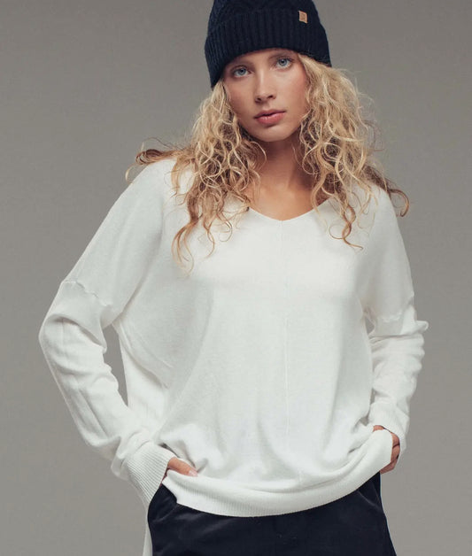 Hi/Low V Neck Sweater