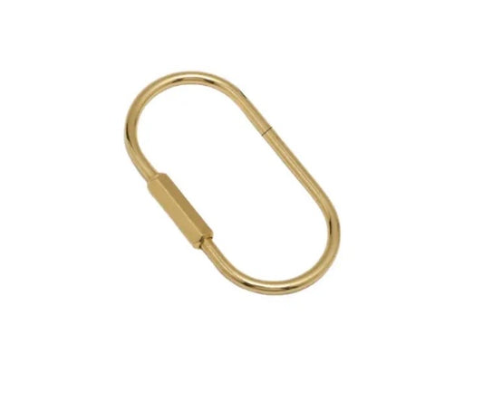 Gold Piper Purse Charm Carabiner