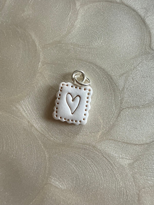 Heart Charm/ Natural