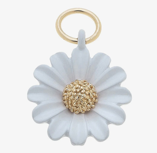 Daisy Enamel Flower Charm