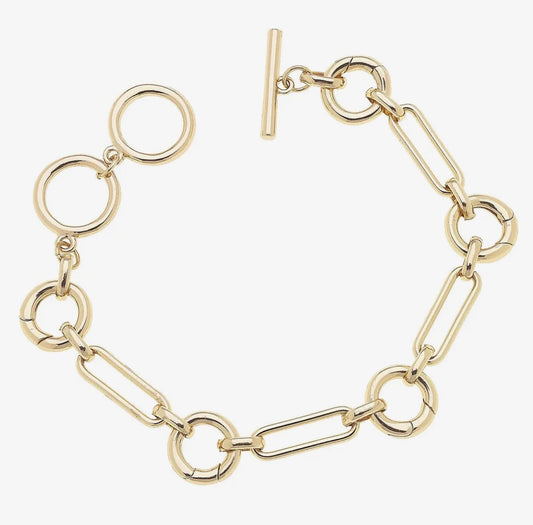 Bella Multi Charm Toggle Bracelet