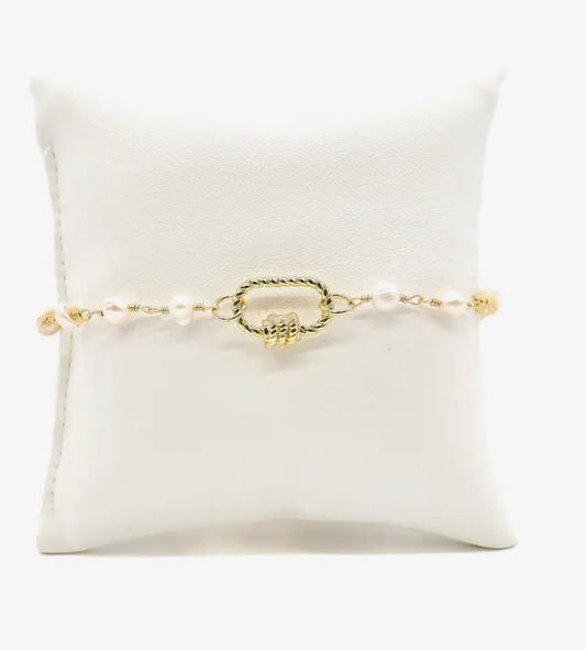 Beth Bracelet with Small Bella Carabiner 7”