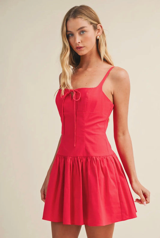 Watermelon Red Dress/Skort