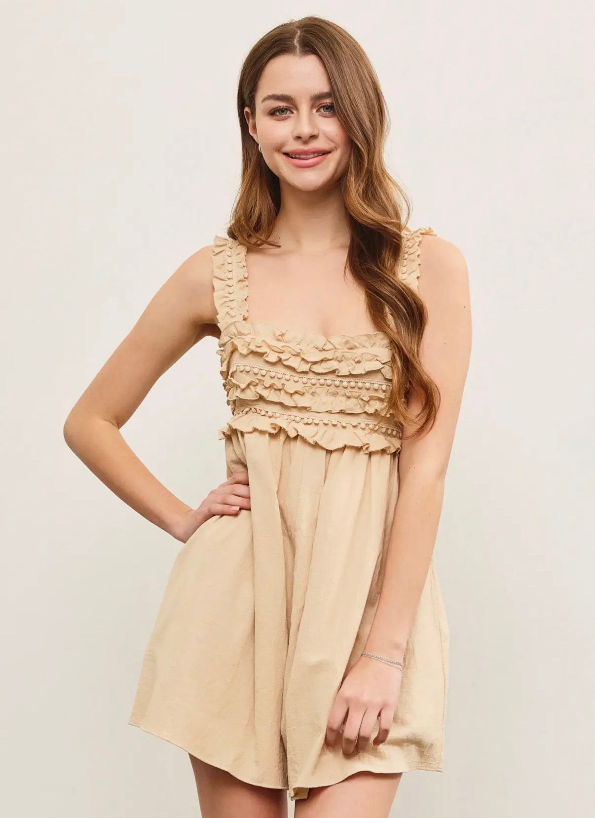 Beige Romper