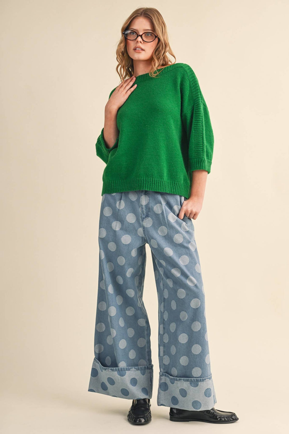 RIBBED DETAIL BOAT NECK SWEATER MSW11465: CLOUD DANCER / L