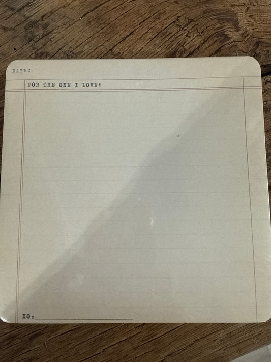 For the one I love paper